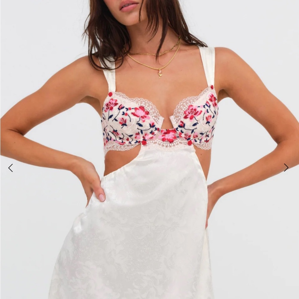 For Love And Lemons Festival Rose Slip Dress